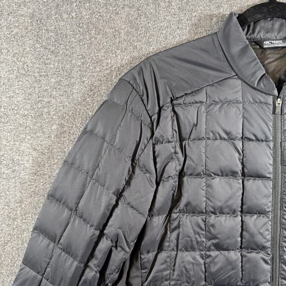 Arc'teryx Rico Jacket Mens Medium Black Down Insulated Quilted Puffer Coat - Picture 9 of 16